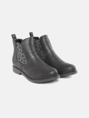 Roadster Women Black Flat Boots