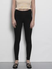 DOROTHY PERKINS Women Black Solid Leggings