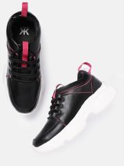 Kook N Keech Women Black Sneakers