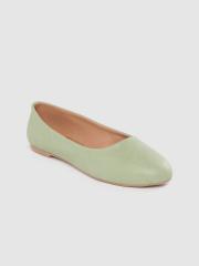 DressBerry Women Mint Green Solid Ballerinas