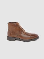 Roadster Men Brown Solid Flat Boots