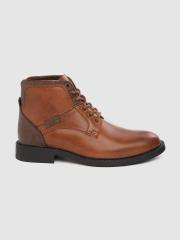 Roadster Men Brown Solid Flat Boots