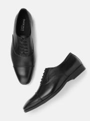 INVICTUS Men Black Solid Formal Oxfords