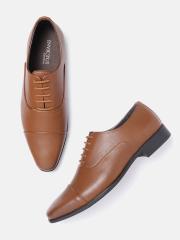 INVICTUS Men Brown Solid Formal Oxfords