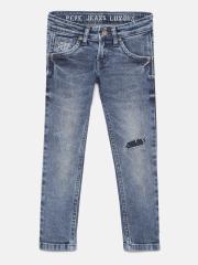 Pepe Jeans Boys Blue Slim Fit Jeans