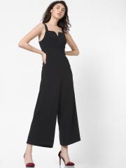 ONLY Women Black Solid Culotte Jumpsuit