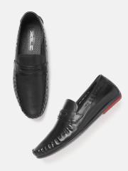 Egle Men Black Leather Penny Loafers