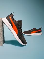 Puma Men Grey Orange Dryflex Sneakers