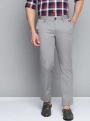 Indian Terrain Men Grey Kansas Chinos Trousers