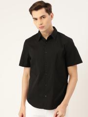 Calvin Klein Jeans Men Black Stretchable Casual Shirt