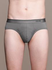 Calvin Klein Underwear Men Grey Solid Briefs NB22245GS