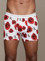 Calvin Klein Underwear Men White & Red Printed Trunks NB2216CR5