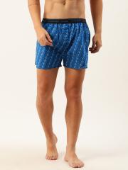 Calvin Klein Underwear Men Blue & White Printed Boxers NB2998SXP