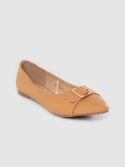 Allen Solly Women Tan Brown Solid Ballerinas