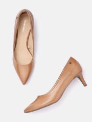 Allen Solly Women Brown Solid Pumps