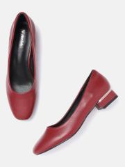 Allen Solly Women Maroon Solid Formal Ballerinas