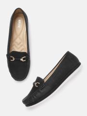 Lavie Women Black Horsebit Loafers