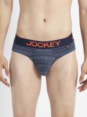 Jockey Men Navy Blue Striped Briefs FP26-0105