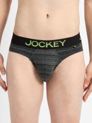 Jockey Men Black Striped Briefs FP26-0105