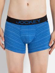 Jockey Men Blue Striped Trunks