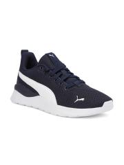 Puma Boys Navy Blue & White Sneakers