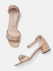 DressBerry Women Beige Solid Heels