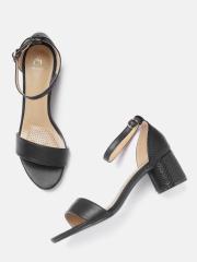 Carlton London Women Black Solid Heels