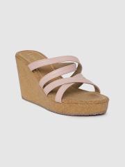 Inc 5 Women Pink Solid Wedges