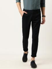 Flying Machine Men Black Super Slim Fit Solid Chinos