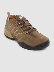 Woodland Men Brown Suede Solid Sneakers