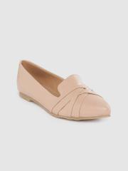 DressBerry Women Nude-Coloured Solid Ballerinas