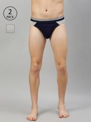 Roadster Men Pack of 2 Solid Briefs RDST-BRF1-2PP-AM