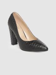 Lavie Women Black Snakeskin Textured Pumps