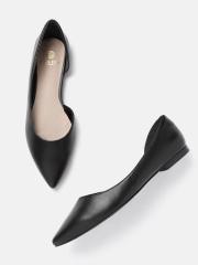 Carlton London Women Black Solid Ballerinas