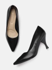 Tresmode Women Black Solid Pumps