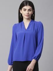 DOROTHY PERKINS Women Blue Solid Top