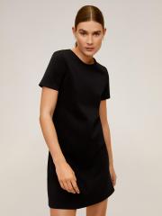 MANGO Women Black Solid T-shirt Dress