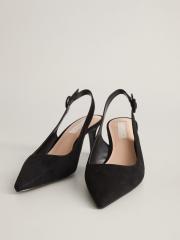 MANGO Women Black Solid Pumps