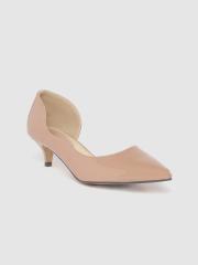 Lavie Women Beige Solid Pumps