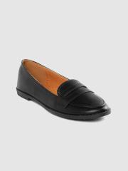 Lavie Women Black Solid Penny Loafers