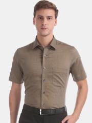 Arrow Men Brown Formal Shirt