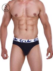 FCUK Men Black Graffiti Hip Briefs