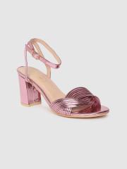 DressBerry Women Pink Solid Sandals