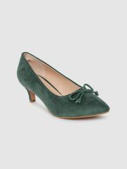 DressBerry Women Green Solid Pumps