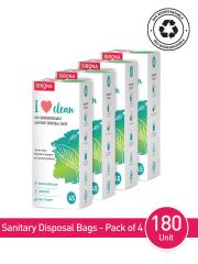 Sirona Pack of 4 Sanitary Disposal Bags - 180 Bags