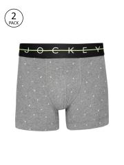 Jockey Men Charcoal Grey Trunks With Innerwear Vest