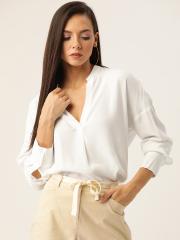 MANGO Women White Solid Top