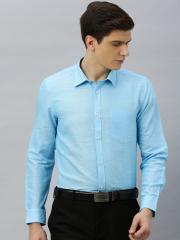 Blackberrys Men Blue Slim Fit Solid Formal Shirt