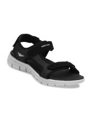 Red Tape Men Black Solid Sports Sandals