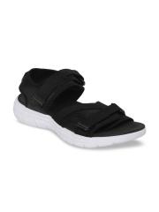 Red Tape Men Black Solid Sports Sandals